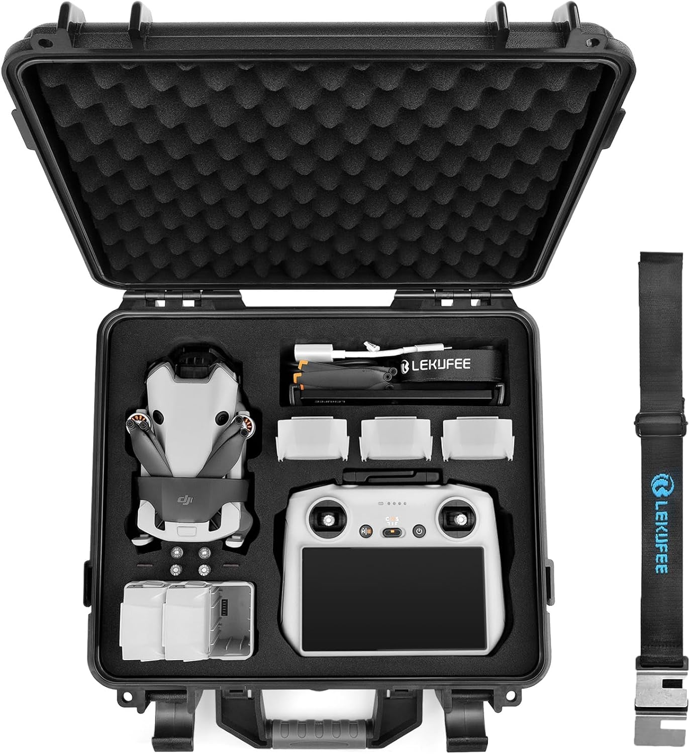 Waterproof Carrying Case for DJI Mini 4/3 Drones & Remote Controllers