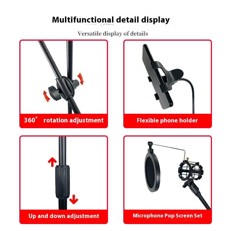 Mobile Live Streaming Floor Stand Outdoor