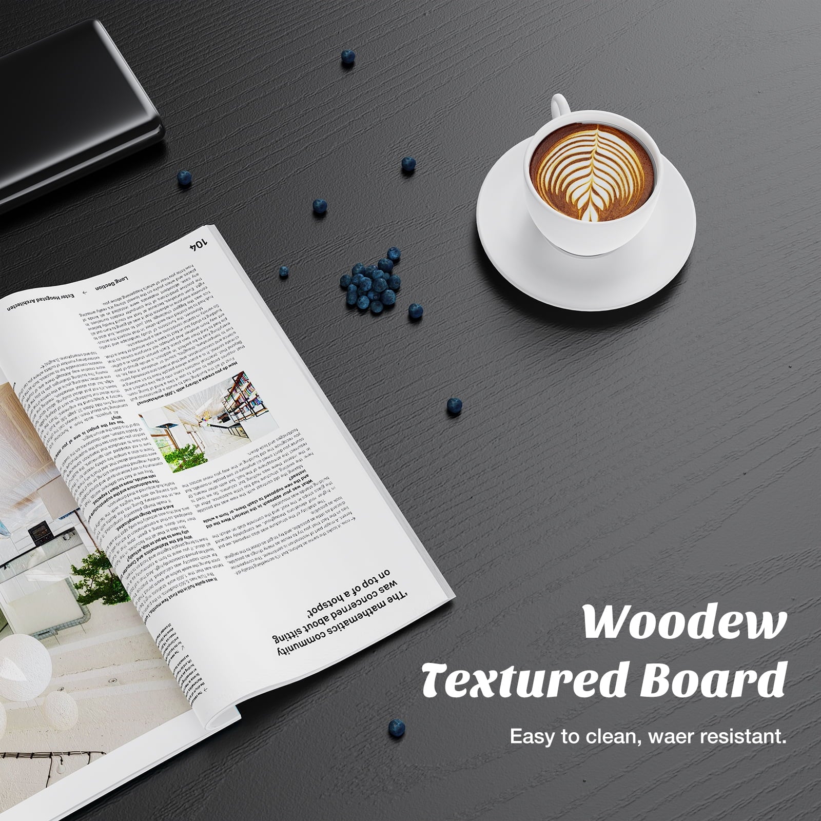 Wooden Lift Top Coffee Table with Hidden Compartments and Adjustable Shelves - Ideal for Small Homes, Apartments, Reception Rooms, Black Grain