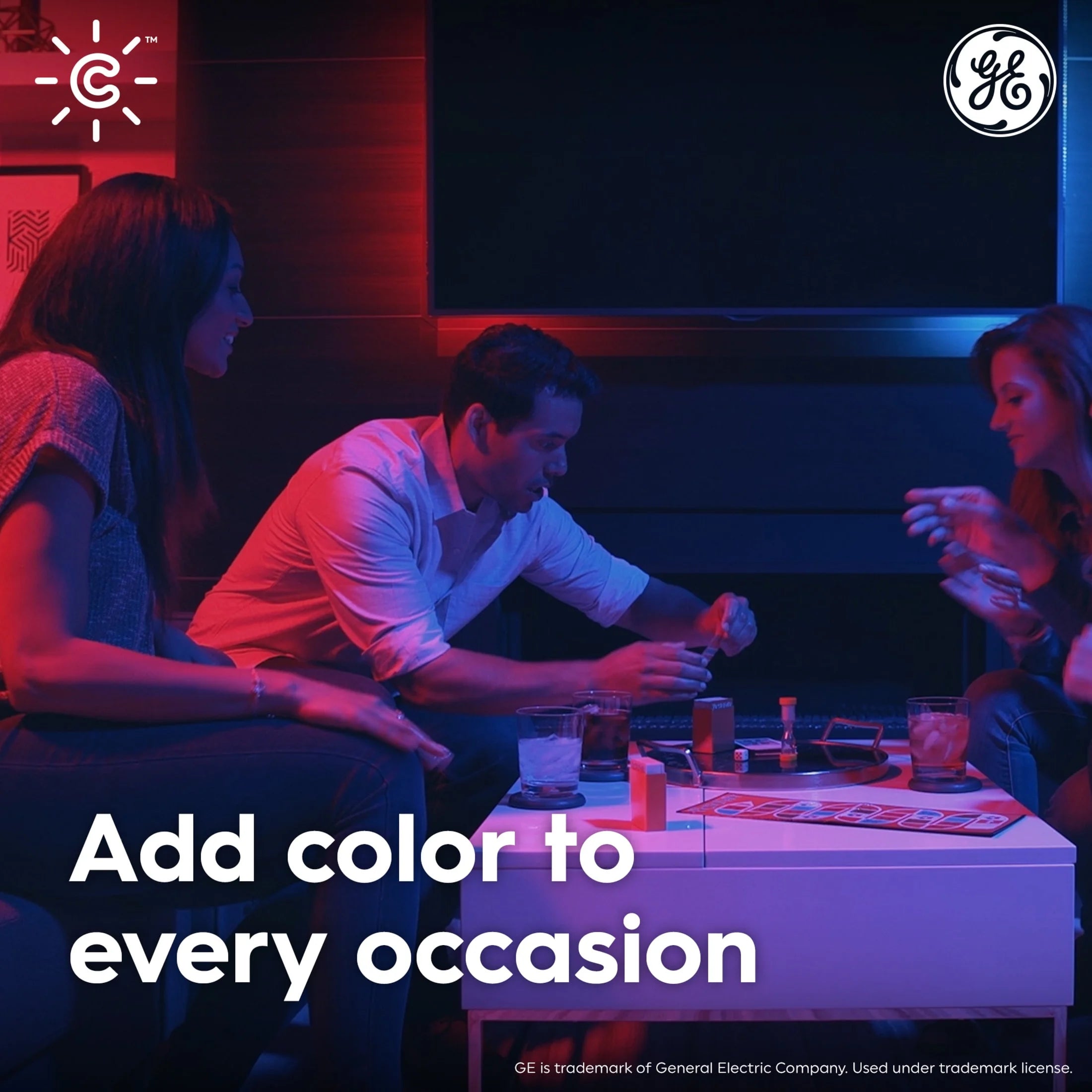 GE Cync PAR38 Smart LED Light Bulb, Color Changing Outdoor Décor Lights, 90 Watts, Medium Base, 1Pk