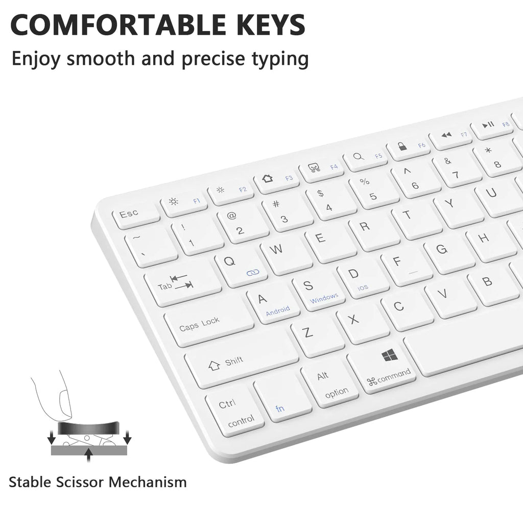 Ultra-Slim Bluetooth Keyboard Wireless Keyboard Compatible Ipad 10Th/Ipad 10.2