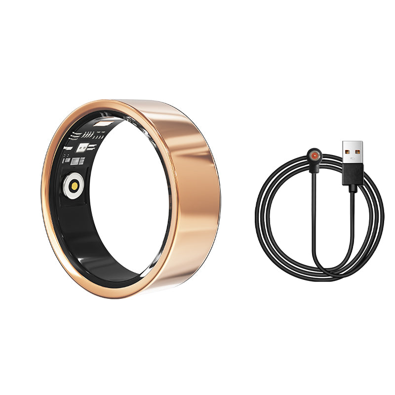 Smart Ring Health Tracker - Fitness Sleep Heart Rate Blood Oxygen Tracker Smart Ring for Men and Women,Ip68 Waterproof Level Bluetooth Fitness Tracker Rings Family Care