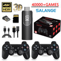K8 2.4G Wireless Controllers External Retro Game Stick. 64G, Black
