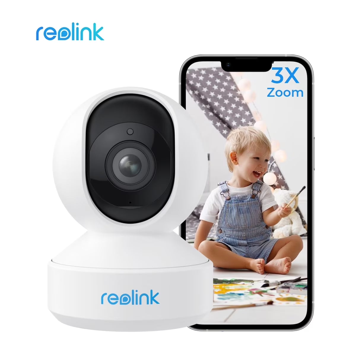E1 5MP 2.4/5G Wifi Indoor Security Camera PTZ Human/Pet AI Ideal for Baby Monitor Smart Home
