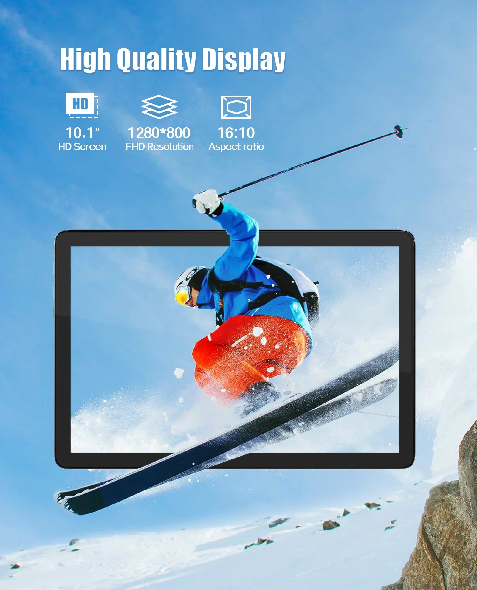 Android 14 Tablet 10 Inch Tablets,128Gb ROM+8(4+4)GB RAM,1TB Expand,8-Core,8000Mah Battery