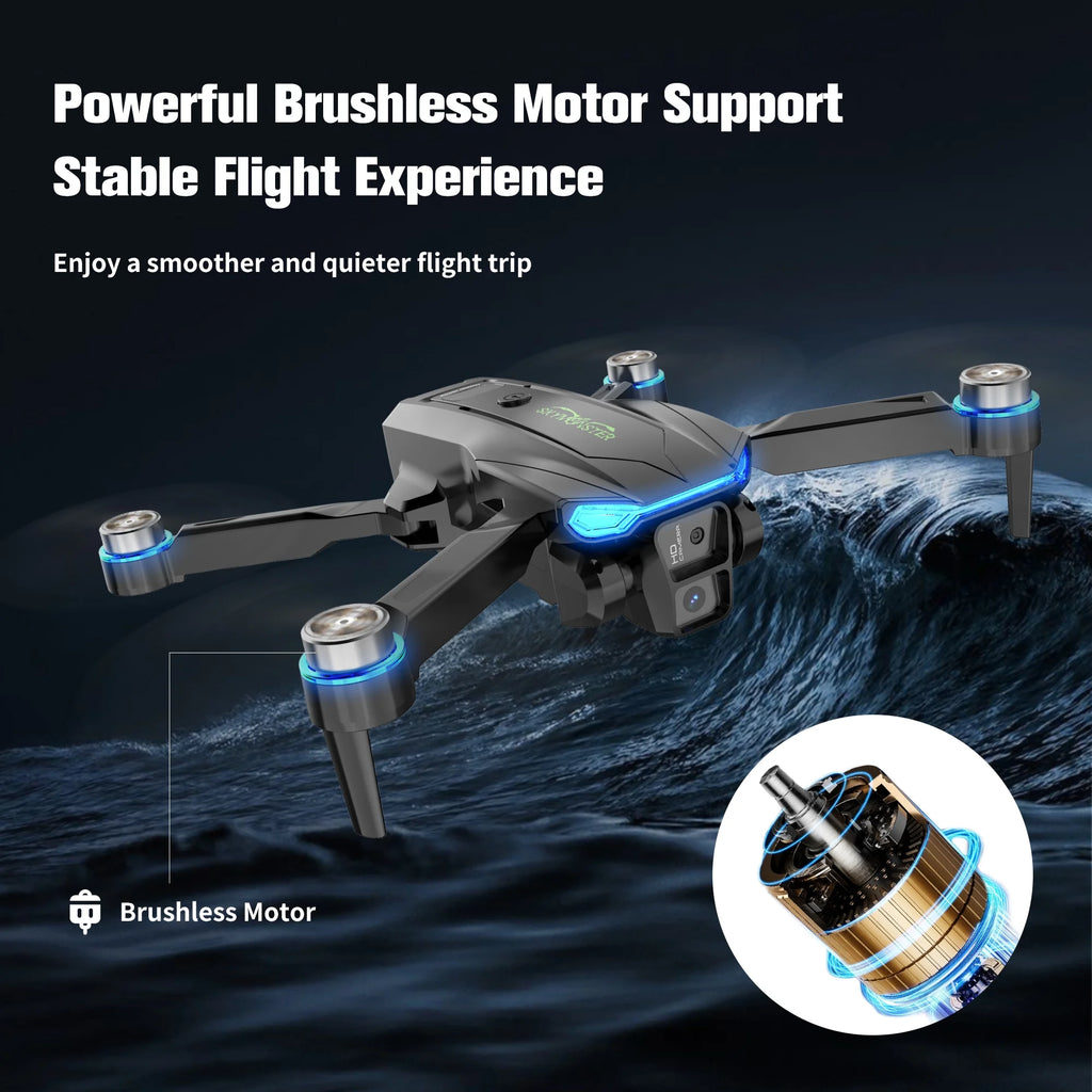 2.4G 4Ch Dual Camera, Remote Control Quadcopter ,High Definition Airplane ,Rc Drone Gifts Toys，3 Battery