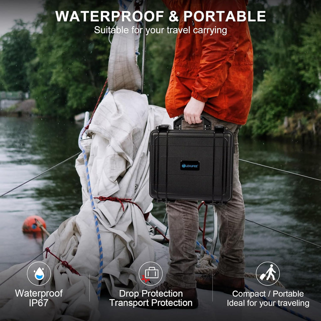Waterproof Carrying Case for DJI Mini 4/3 Drones & Remote Controllers