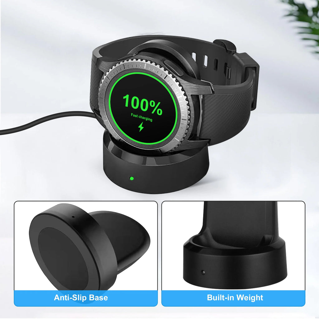 Wireless Charger Charging Dock Fit for Samsung Galaxy Watch 42Mm 46Mm, Replacement Charging Cradle Stand Fit for Samsung Galaxy Smart Watch SM-R800 SM-R805 SM-R810 SM-R815
