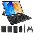 2 in 1 Tablet, 10 Inch Tablet Android Tablets PC with Keyboard Case Mouse Stylus, 4GB RAM+64GB ROM 512GB Expandable Tableta Computer, 10.1 IPS Screen, 2+8MP Dual Camera, Wifi BT Google Play.