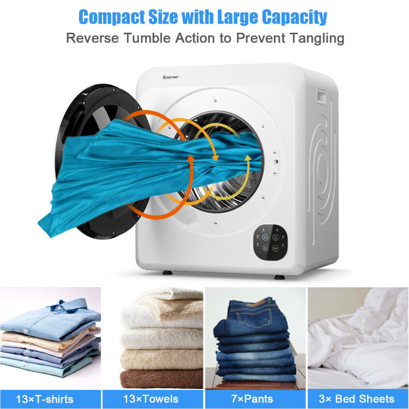 1700W Electric Dryer Portable Tumble Dryer with Steel Tub
