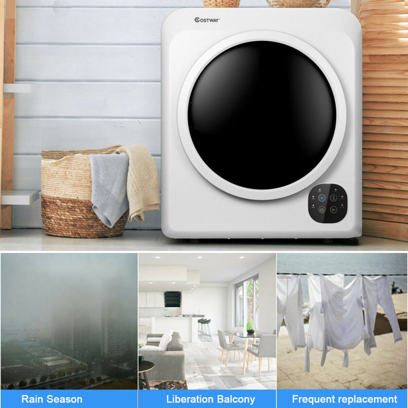 1700W Electric Dryer Portable Tumble Dryer with Steel Tub
