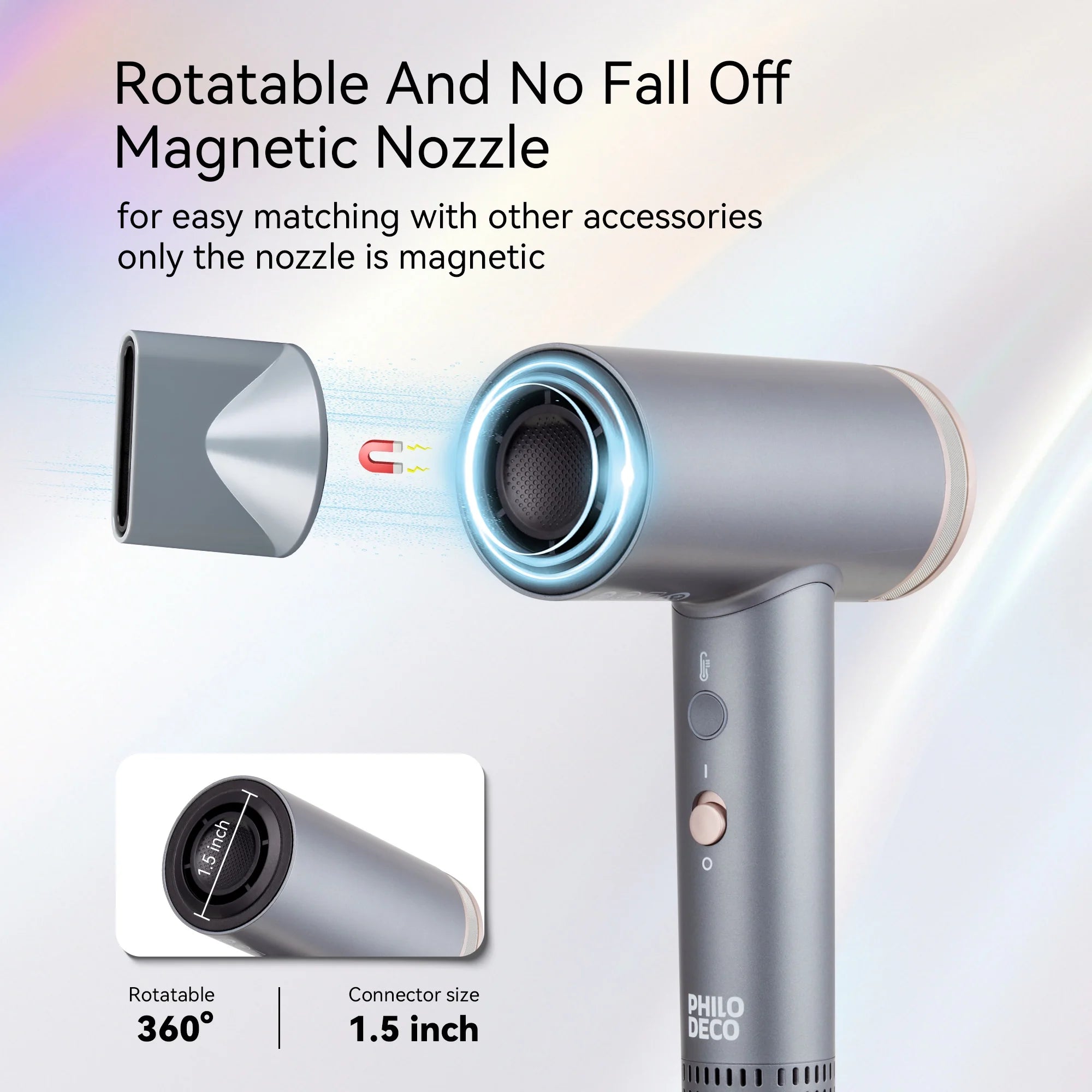 Hair Dryer with Diffuser, 500 Million Negative Ionic Hair Dryer, Professional Hair Dryer 110000RPM Blow Dryer, Fast Drying High-Speed Hair Dryer for Women Men