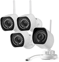 Security Cameras 4 Pieces, Home Security Camera Indoor 1080P, Wi-Fi Cameras for Baby/Pet, Motion Detection, Two-Way Audio, Night Vision