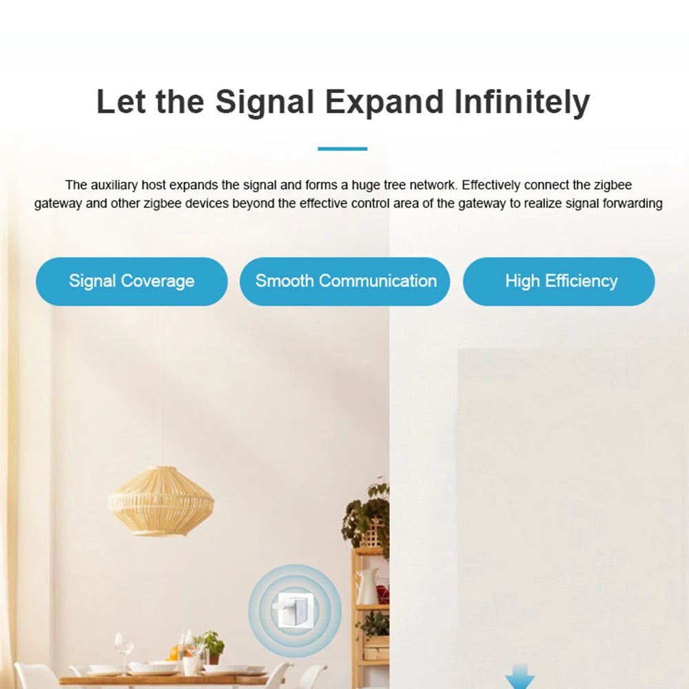Smart Zigbee Signal Repeater USB Signal Amplifier Extender Smart Home Automation Support Home Assistant Zigbeem2Qtt