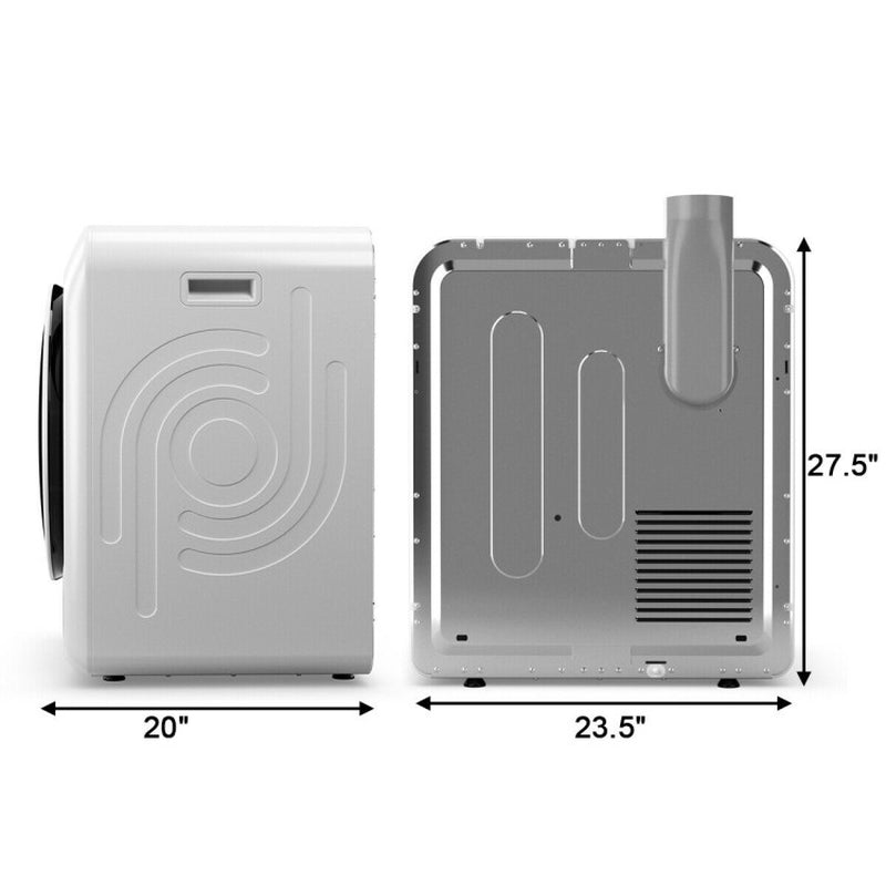 1700W Electric Dryer Portable Tumble Dryer with Steel Tub
