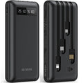 20000Mah Power Bank Portable Charger with Cables, USB Battery Pack Compatible for Iphone & Android Cell Phone