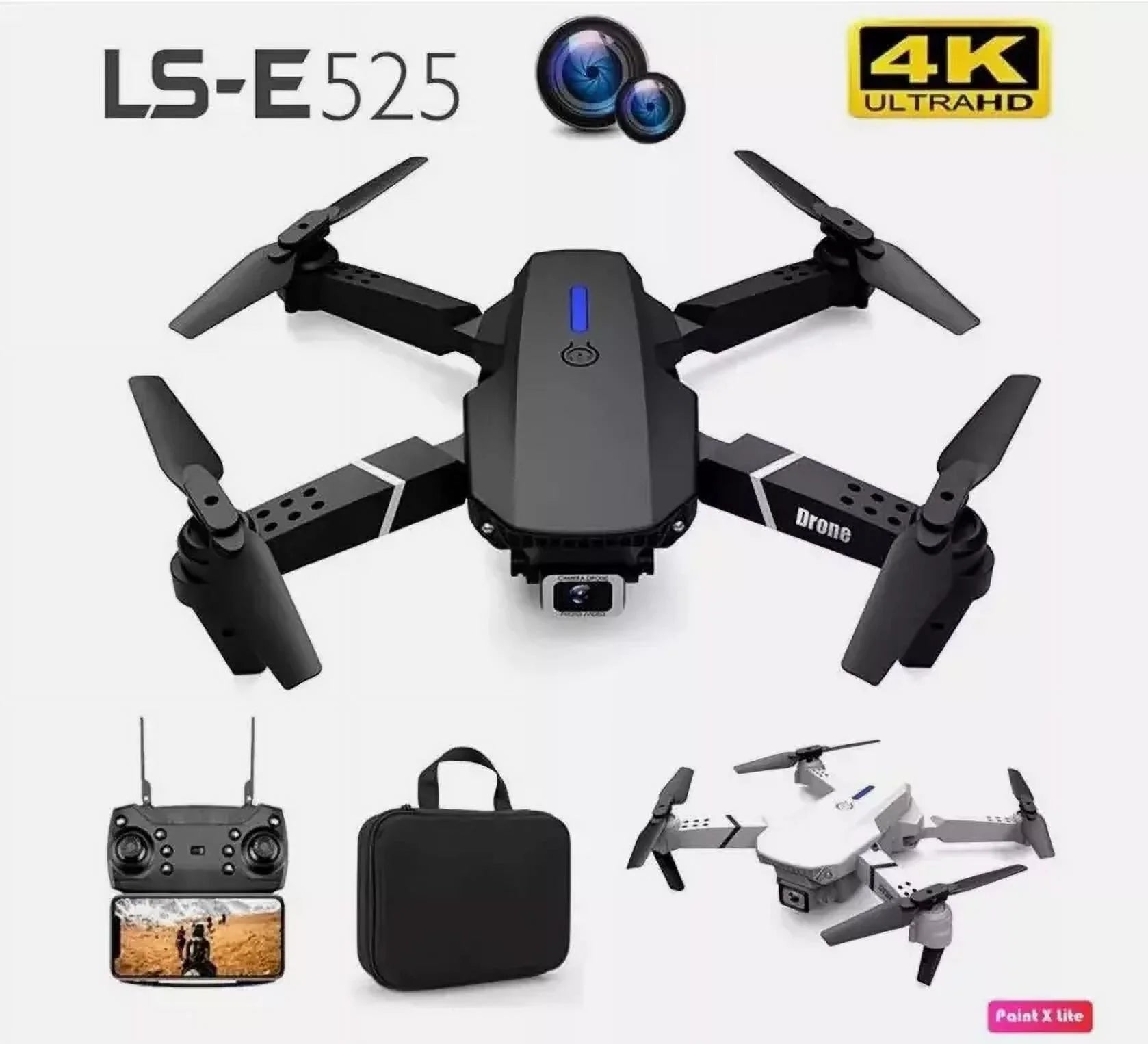 2024 4K White New RC Dual Camera Drones, Wifi FPV Foldable Drones, 4K E88 Pro Drone