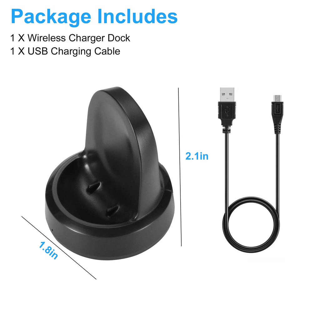 Wireless Charger Charging Dock Fit for Samsung Galaxy Watch 42Mm 46Mm, Replacement Charging Cradle Stand Fit for Samsung Galaxy Smart Watch SM-R800 SM-R805 SM-R810 SM-R815