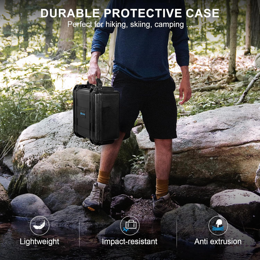 Waterproof Carrying Case for DJI Mini 4/3 Drones & Remote Controllers