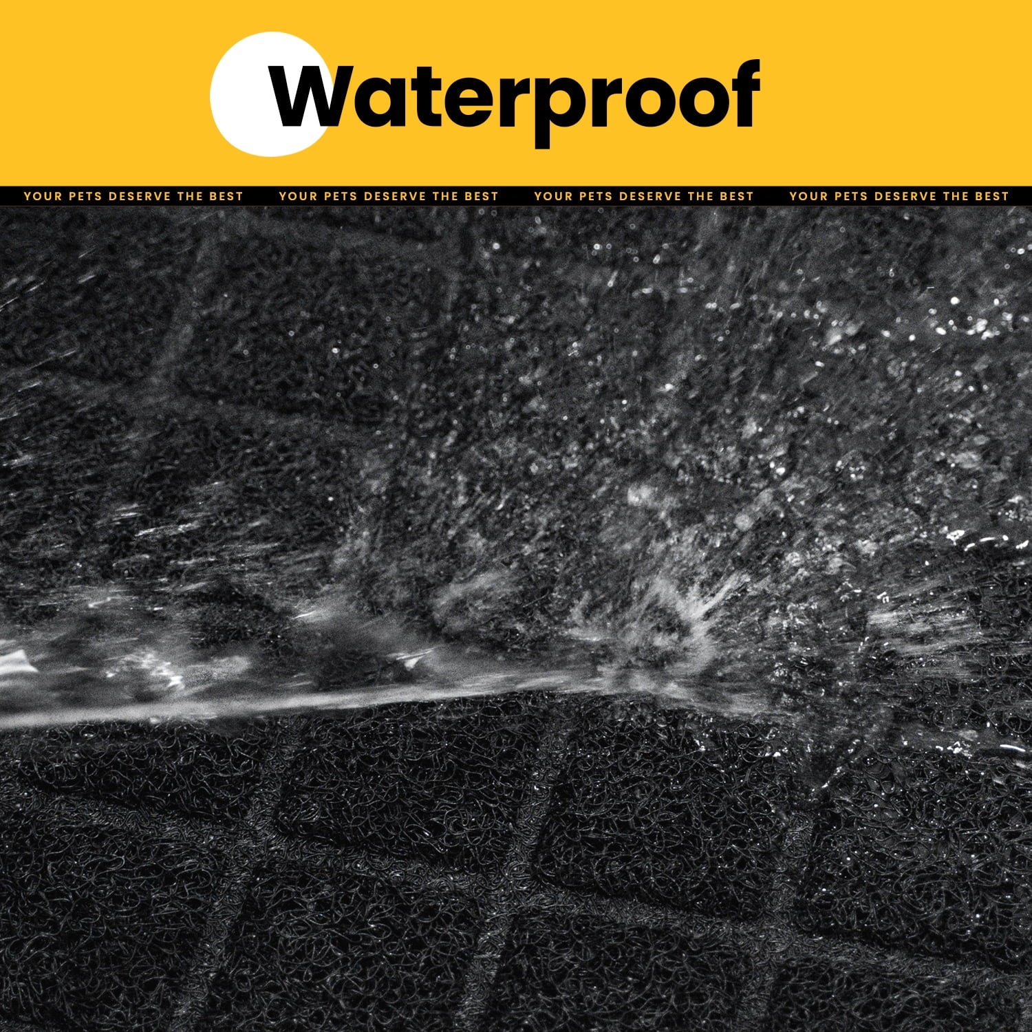 Cat Litter Mat, 47" X 35" Premium Durable PVC, Non-Slip, Less Waste, Urine Waterproof