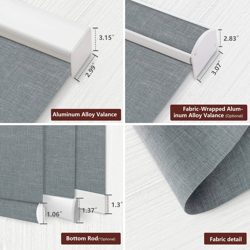 Motorized Roller Shades 100% Blackout Bouvardia