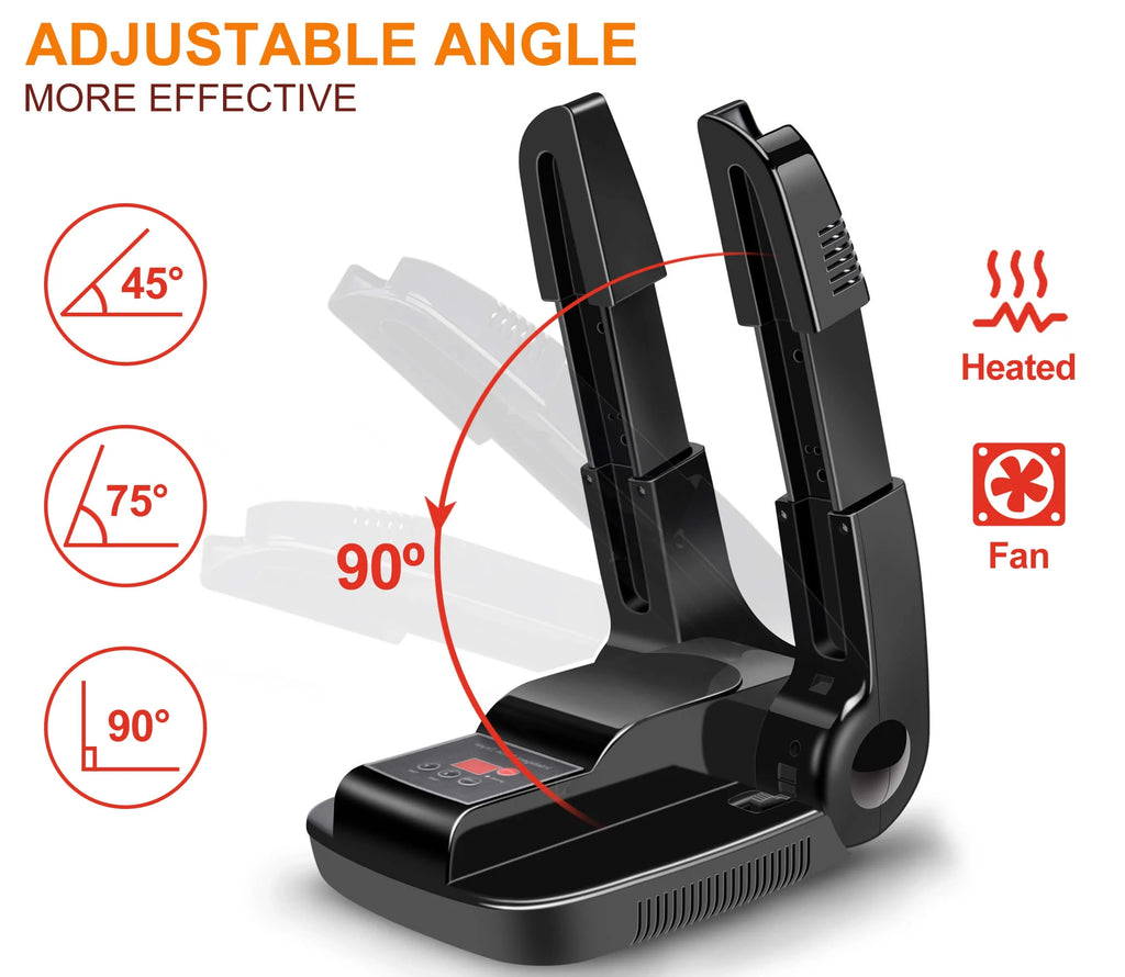Portable Electric Smart Air Shoes Boots Dryer and Warmer by  with Folding and Drying Adjustable Rack