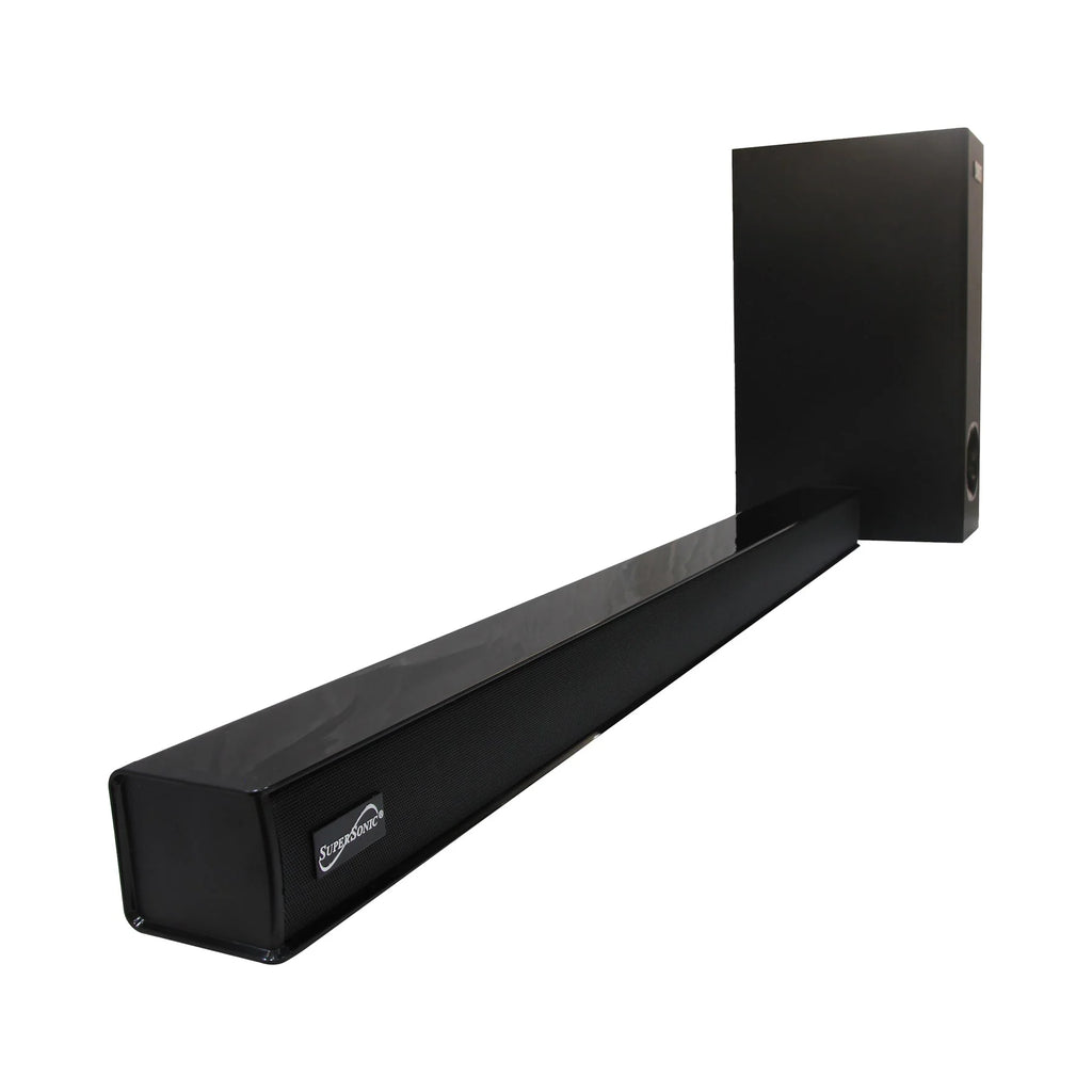 Supersonic 35" Optical Bluetooth Soundbar and Subwoofer with Large LED Display (SC-1422SBW)