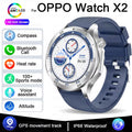 OPPO New Watch X2 Bluetooth Call Smart Watch Men GPS Sports Fitness Heart Rate AI Voice Assistant Smartwatches Android IOS